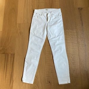 Jcrew white toothpick jeans. Excelent condition. Size 26